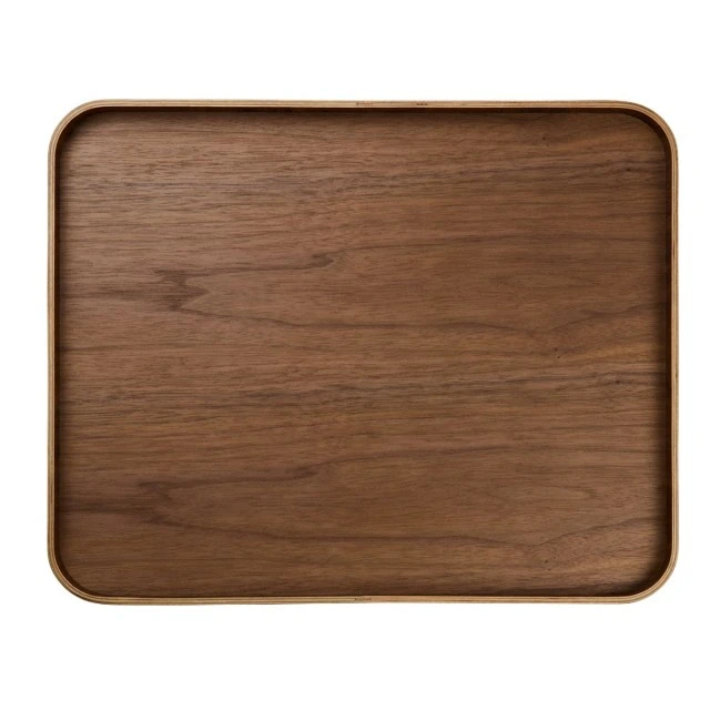 Tray with legs 45cm 36cm Walnut color