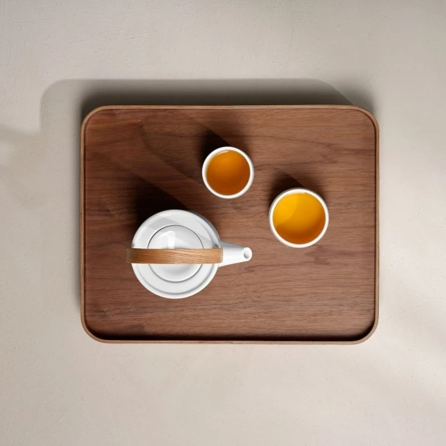 Tray with legs 45cm 36cm Walnut color