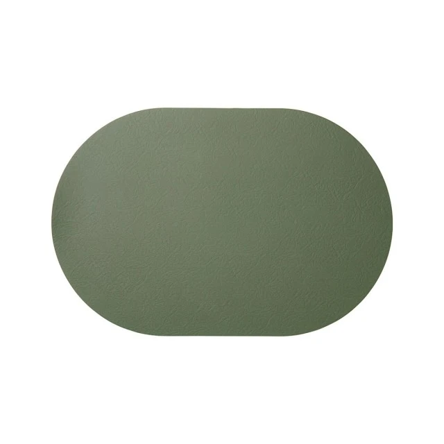 Serving mat Relevo eco leather Color green