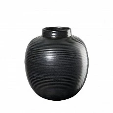 Βάζο Japandi 22cm Χρώμα μαύρο