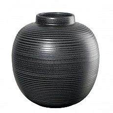 Βάζο Japandi 29cm Χρώμα μαύρο