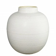Βάζο Japandi 29cm Χρώμα λευκό