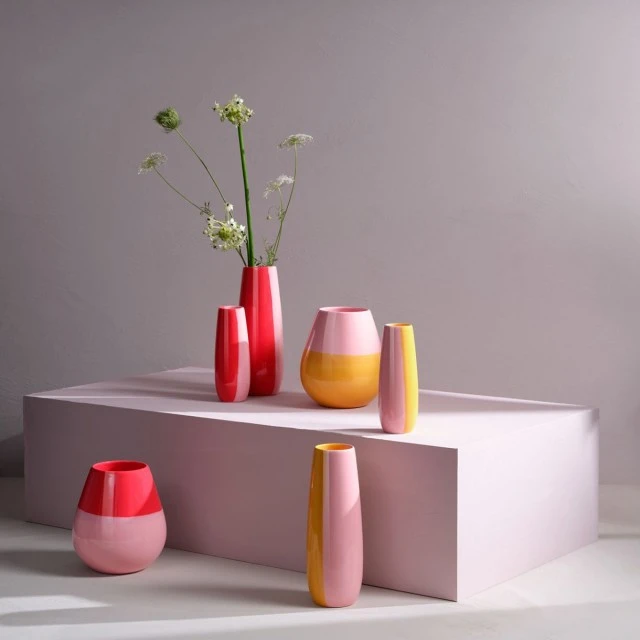 Ease Joy Vase 18cm Color yellow
