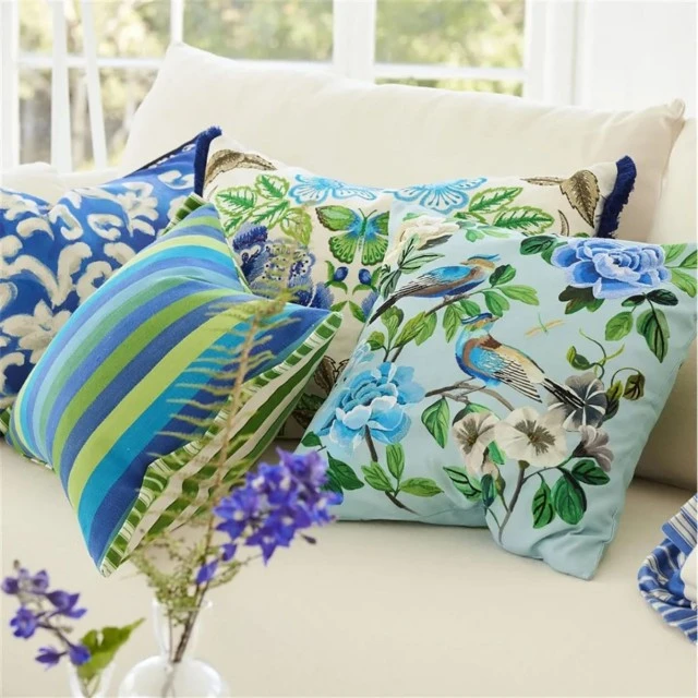 Възглавница  Miraflores Designers Guild Цвят синьо