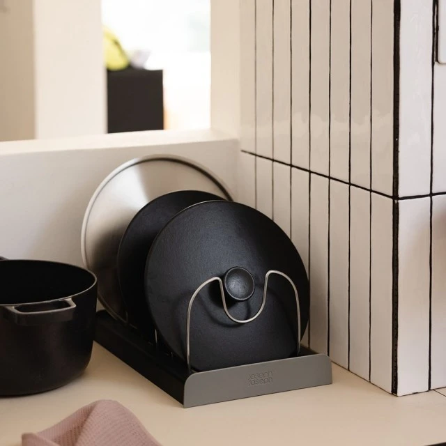 Органайзер за съдове за готвене Цвят сиво