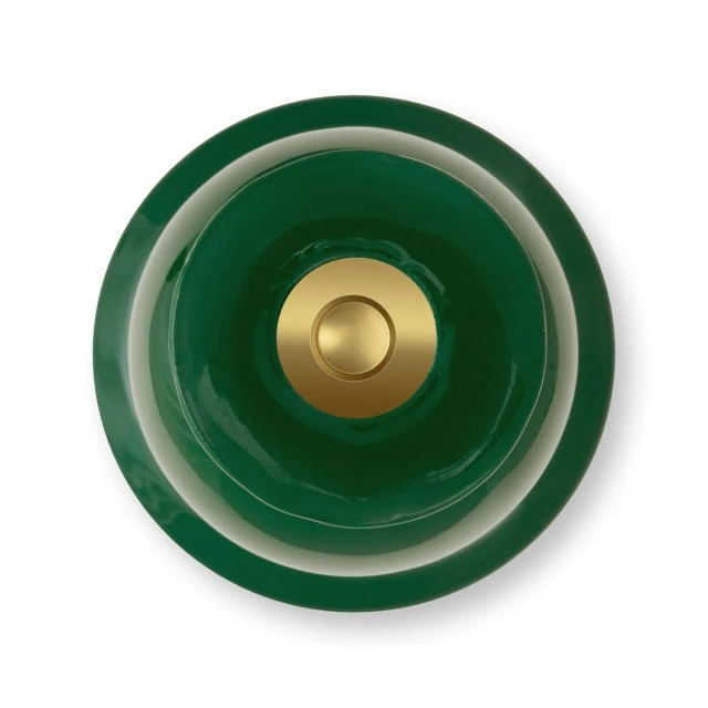 Candlestick 37cm Color dark green