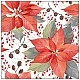 Салфетка 33см 33см 20брPOINSETTIA AND BERRIES