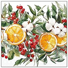 Салфетка 33см 33см 20бр WINTER ORANGES