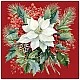 Салфетка 33см 33см 20бр POINSETTIA BOUQUET RED