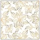 Салфетка 33см 33см 20бр POINSETTIA OUTLINE GOLD