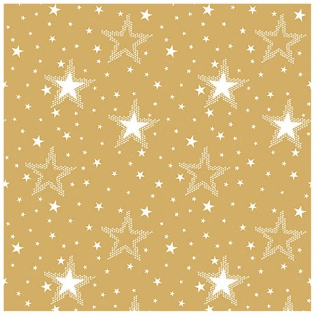 Салфетка 33см 33см 20бр NIGHT SKY WHITE/GOLD