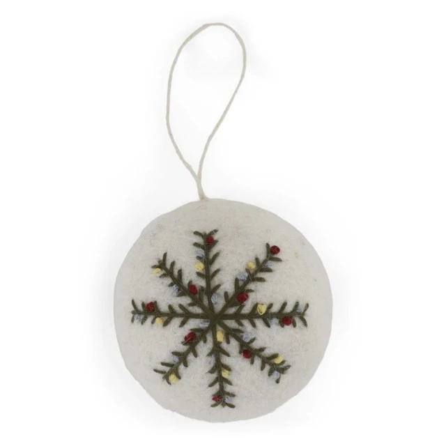 Christmas ball with snowflake
