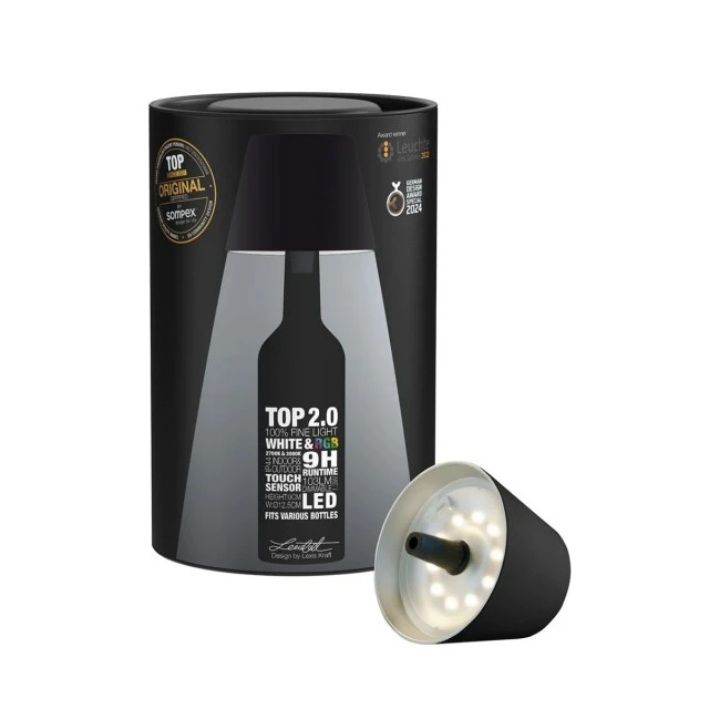 Bottle lamp TOP 2.0 Color black