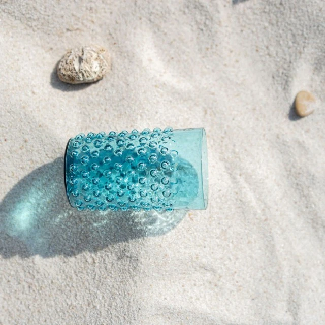Чаши Hobnail 0,200мл 2бр Цвят аквамарин