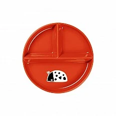 Buddies Plate Color red