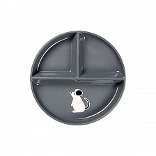 Buddies Plate Color gray