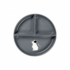 Buddies Plate Color gray