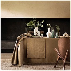 Tea towel Vegetal mood 50cm 150cm Color brown