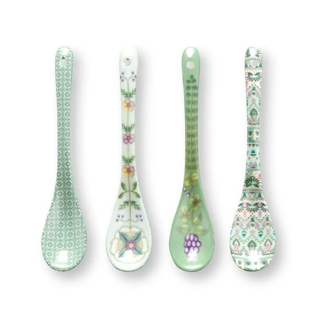Spoons 6pcs Lily &amp; Lotus Pip Studio Color green