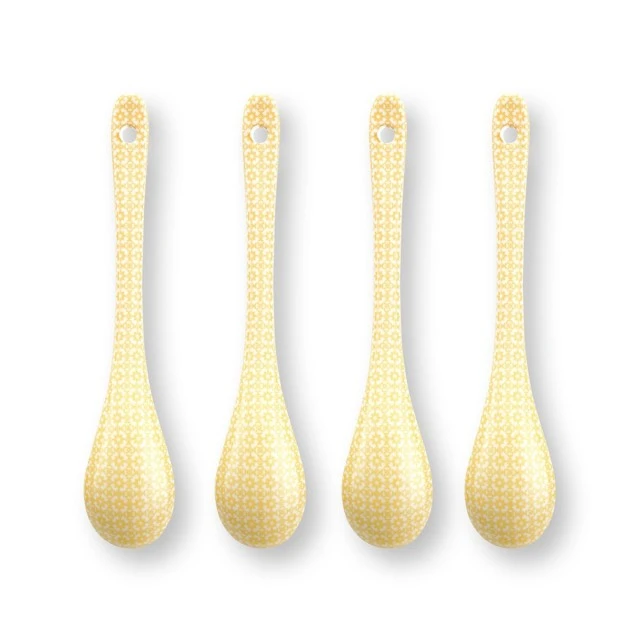 Spoons 6pcs Lily &amp; Lotus Pip Studio Color yellow
