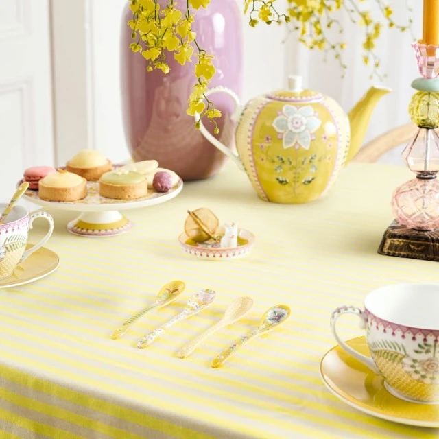 Spoons 6pcs Lily &amp; Lotus Pip Studio Color yellow