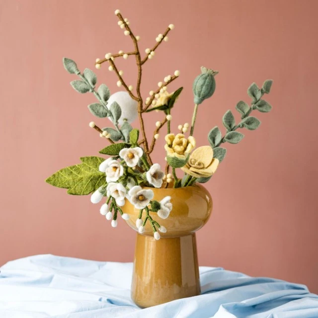 Wisteria 60cm felt Gry&amp;Sif Color white