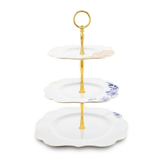 Royal White 3-tier cake platter Pip Studio