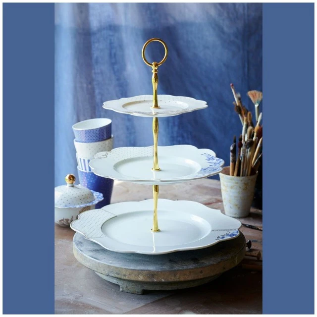 Royal White 3-tier cake platter Pip Studio