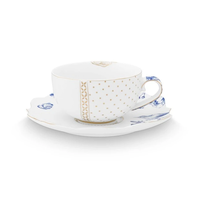 Чаши с чинии 2бр. Royal White 0,225мл Pip Studio