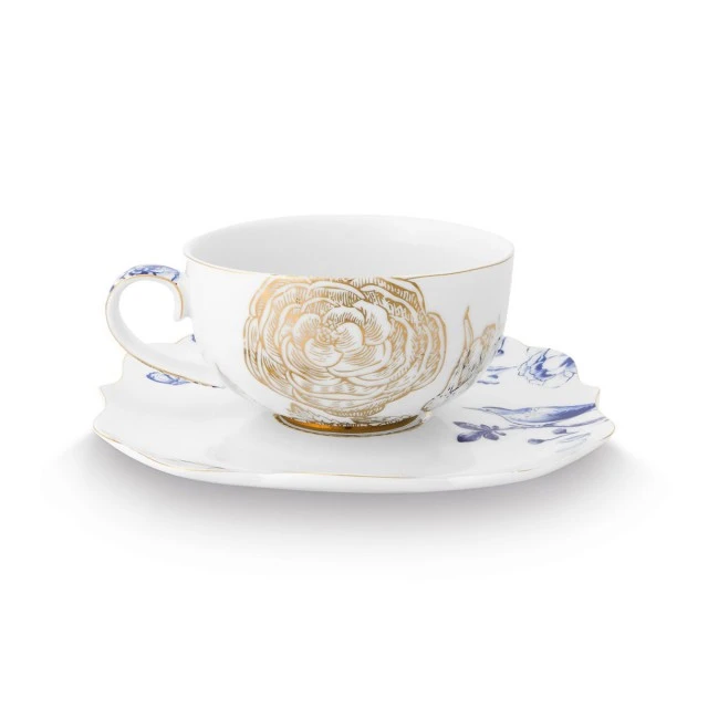 Чаши с чинии 2бр. Royal White 0,225мл Pip Studio