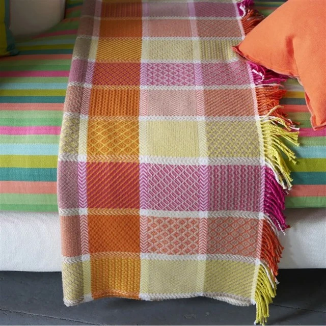 Одеяло Golbourne Zinnia Designers Guild Цвят оранжево