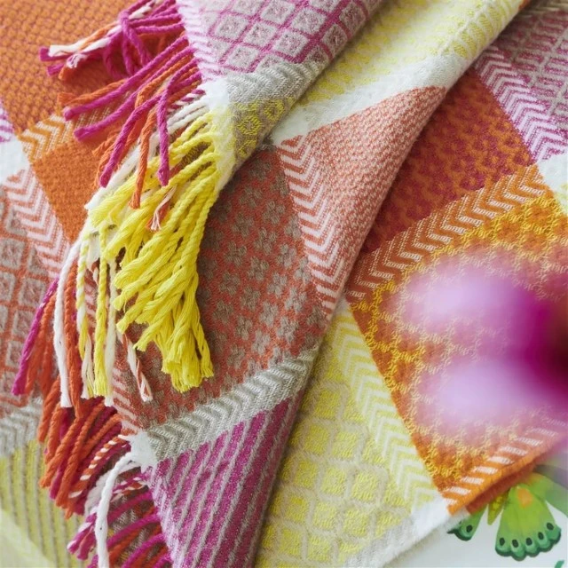 Одеяло Golbourne Zinnia Designers Guild Цвят оранжево