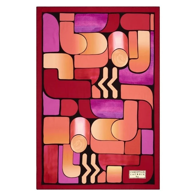 Blanket Lacroix Graphe Magenta Christian Lacroix Color red