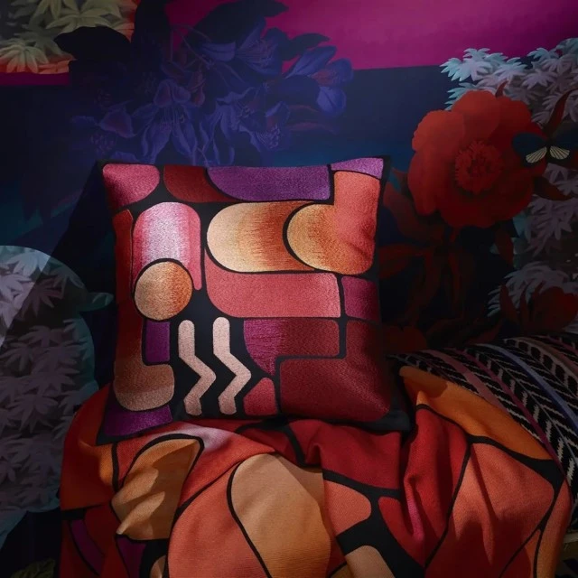 Blanket Lacroix Graphe Magenta Christian Lacroix Color red
