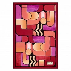 Blanket Lacroix Graphe Magenta Christian Lacroix Color red