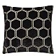 Μαξιλάρι Manipur βελούδο Designers Guild Χρώμα μαύρο