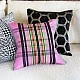 Μαξιλάρι Manipur βελούδο Designers Guild Χρώμα μαύρο