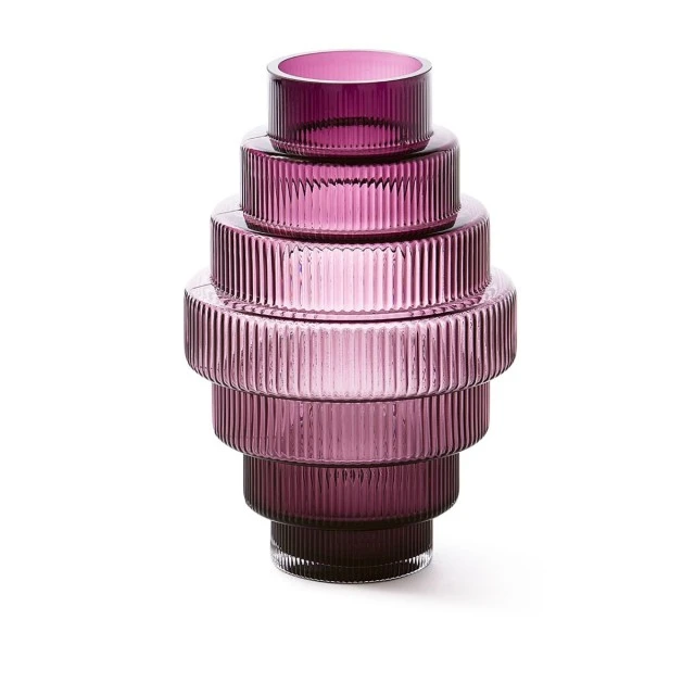 Vase Steps S Polspotten Color purple
