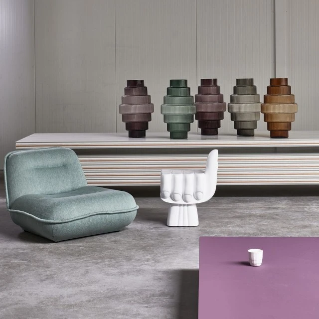 Vase Steps S Polspotten Color purple