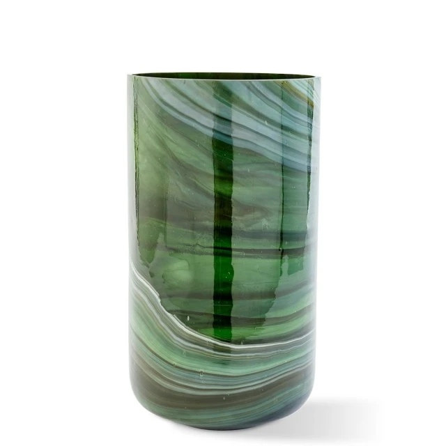 Vase Marble Glass L Polspotten