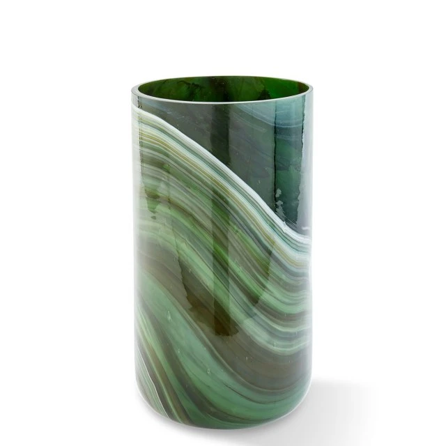 Vase Marble Glass L Polspotten