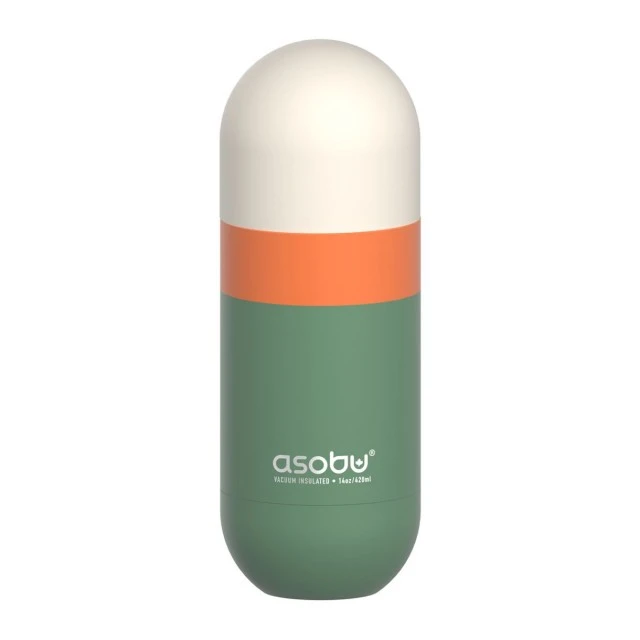 Steel bottle ORB 0.460ml Asobu Color green