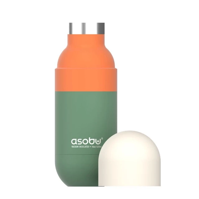Steel bottle ORB 0.460ml Asobu Color green