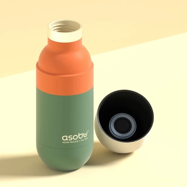 Steel bottle ORB 0.460ml Asobu Color green