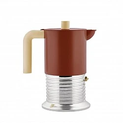 Кафеварка Vite 6 чаши Alessi Цвят кафяво