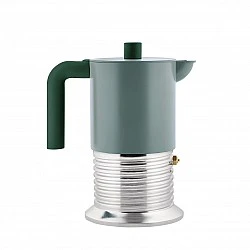 Кафеварка Vite 6 чаши Alessi Цвят зелено