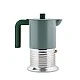 Кафеварка Vite 6 чаши Alessi Цвят зелено