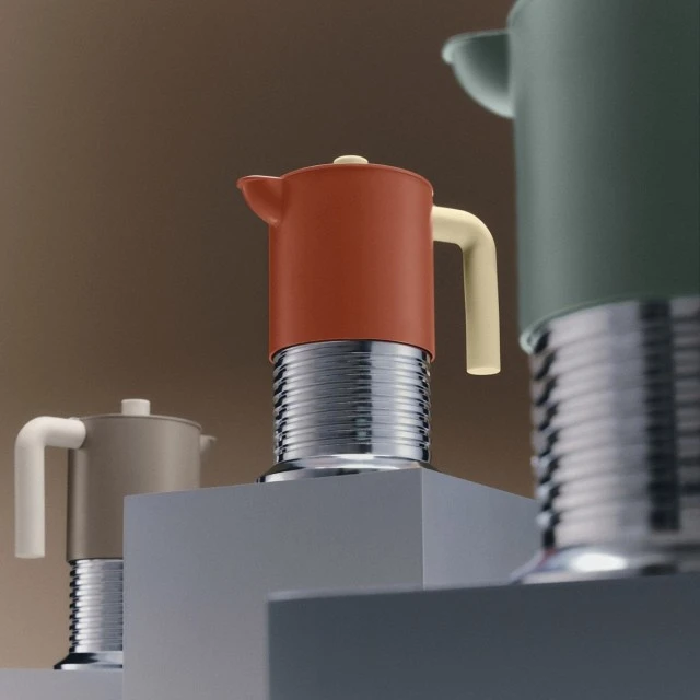 Кафеварка Vite 6 чаши Alessi Цвят сиво