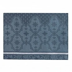 Подложка за хранене Armoiries лен 50см 36см Le Jacquard Francais Цвят синьо