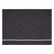 Placemat Armoiries linen 50cm 36cm Le Jacquard Francais Color black